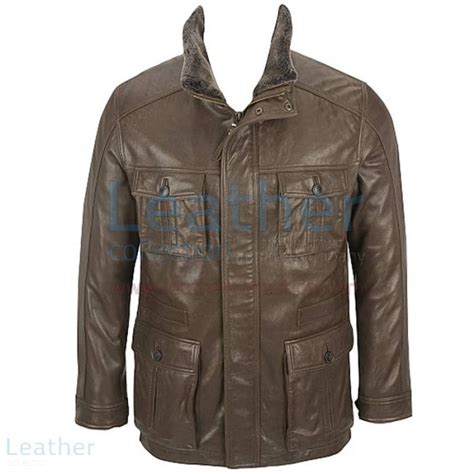 lederjacke mit fell herren burberry|Lederjacke mit Lammfellkragen (Hazel) .